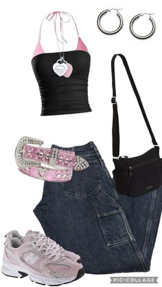 Emo Summer Outfits, Shoes Y2k, Street Style Outfits Casual, 2000s Fashion Outfits, Swaggy Outfits, Cute Everyday Outfits, Cute Simple Outfits, Really Cute Outfits, Edgy Outfits