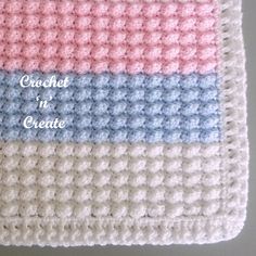 Crochet Easy Blanket, Baby Crochet Blanket Free, Baby Blanket Knitting Pattern Easy, Baby Crochet Blanket, Modern Haken, Easy Blanket, Crochet Blanket Diy, Crochet Blanket Stitch Pattern, Stitches Pattern