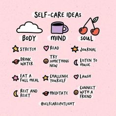 Prioritize yourself with these easy self-care ideas 🌸. Whether it's journaling, taking a relaxing bath, or practicing mindfulness, these small but meaningful acts can boost your well-being. 🌿 Discover ways to unwind, recharge, and nurture both your mind and body. 💫 Make self-care a part of your daily routine to feel more balanced and empowered. 🌞 #SelfCare #SelfLove #MindBodySoul #WellnessJourney #MentalHealthMatters #SelfCareRoutine #RelaxAndRecharge #WellBeing #DailySelfCare #SelfCareTips #NurtureYourself Health Asethic, Self Care Asethic, Elle Core, Asethic Quotes, Healthy List, Puppy Palace, Happy Stuff, Spiritual Retreat, Self Care Ideas