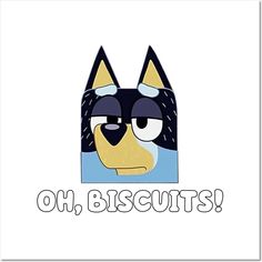 a dog with glasses and the words oh biscuits