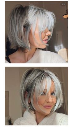 Grey Hair Inspiration, Edgy Short Hair, Mom Hairstyles, Short Choppy Hair, Sassy Hair