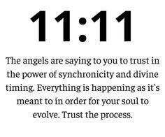 an image with the words 11 11 and it says,'the angels are saying to you