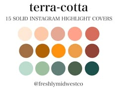 the color scheme for terra - cota