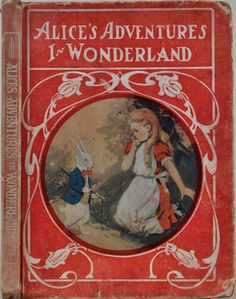 an old children's book with the title alice's adventures i wonderland