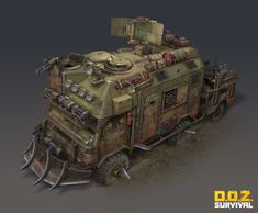 Post Apocalyptic Tank, Zombie Apocalypse Car, Apocalyptic Buildings, Futuristic Tank, Zombie Vehicle, Future Warfare, Fallout Rpg