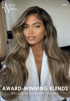 Bambi Brown Hair Color, Brown Hair With Highlights Side Part, Kim K Caramel Hair, Brooks Nader Hair, Old Money Highlights, Balayage Tan Skin, Blonde Highlights On Dark Skin, Beige Blonde Balayage Brunette