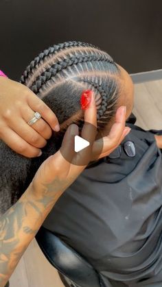 Braids For Black Women Quick And Easy, Braids In Front And Box Braids In Back, Six Braids Cornrow, Cornrows Braids Hairstyles 2024, Quick Stitch Braid Styles, Feeding Cornrows Braids, Kids Stitch Braids Hairstyles, Kid Stitch Braid Styles, All Back Styles Braids