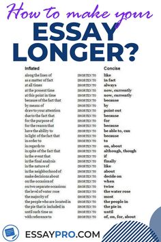 a poster with the words how to make your essay longer?