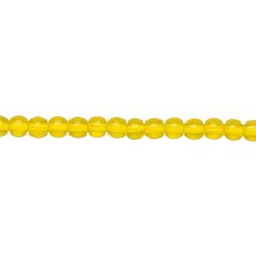 a yellow beaded cord on a white background