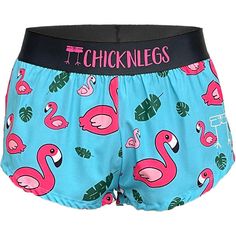 a women's boxer shorts with flamingos on it