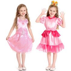 PRICES MAY VARY. 💝【Great Value for Variety Princess Dress up】:Each little girl's dream is to be a Princess, now it's easier than ever to make her dreams come true. 15 pieces included four tops, four skirts, three hair hoop,one butterfly wings, one cloaks,one blindfolds, one purple scarf.Enough dress up clothes and accessories allow your girl and her friends play princess dress up simultaneously, making their princess dreams come true. 👸【Complete Dress up Play Set for Role Play】: Chillife princ Dresses For Girls Kids, Princess Dresses For Girls, Princess Peach Costume, Princess Accessories, Peach Costume, Dress Up Clothes, Pink Skirts, Preschool Girl, Princess Toys