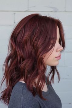 The Hottest Shades of Burgundy Hair Color for 2024 - Flo's Blog Copper Violet Hair, 5rb Hair Color, Ash Burgundy Hair, Cherry Copper Hair Color, Light Maroon Hair, Natural Dark Red Hair Color, Cool Toned Red Hair Color, Copper Mahogany Hair Color, Red Hair Shadow Root