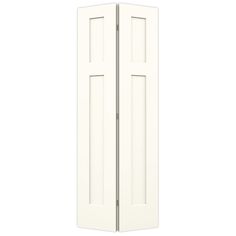 an open white door on a white background