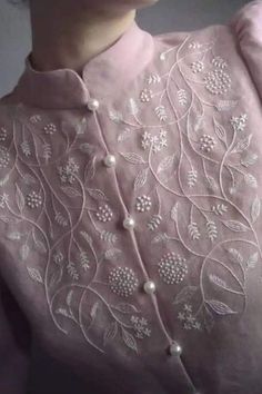 Hand Embroidery Kameez Design, Chikenkari Dress Ideas Kurti Neck Design, Kameez Embroidery Designs, Handwork Embroidery Design Kurti, Embroidery Patterns For Kurtas, Self Embroidery Kurtis, Neckline Embroidery Designs For Kurtis, Chikankari Neck Designs, Embroidery For Kurtis Neckline