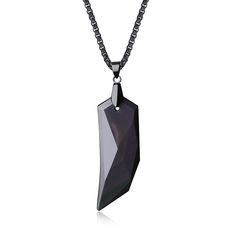 PRICES MAY VARY. This men's crystal necklace features a viking wolf tooth pendant, made of genuine black obsidian, size in 2*0.67*0.3"(5.1*1.7*0.8cm) Chain of this wolf tooth necklace: 24"(60cm) stainless steel box chain Package: COAI black obsidian necklace comes with jewelry box and velvet pouch Simple but elegant wolf tooth pendant necklace, With it hanging in the chest, can be a protection amulet and add masculine element to the wearer Gems Properties: Black obsidian necklace is said to impe Wolf Tooth Necklace, Black Obsidian Necklace, Viking Wolf, Wolf Tooth, Golden Obsidian, Wolf Teeth, Black Obsidian Stone, Tooth Pendant, Obsidian Necklace