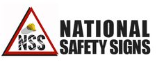 the national safety signs logo is shown