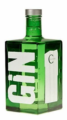 a green bottle with the word gin on it