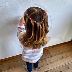 Easy Toddler Hairstyles, Girls Hairdos, Easy Little Girl Hairstyles, Girly Hairstyles, Cool Hairstyles For Girls, Girl Hair Dos, Girls Hairstyles Easy, Toddler Hairstyles Girl