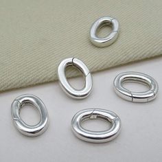 Sterling Silver Oval Push Clasp, 925 Silver Hinged Clasp, Spring Gate Clasp , Bracelet Clasp, Pearl Holder Clasp, Necklace Clasp material：925 silver [Product size] :  width:7.5mm ,length:10.4mm thickness:2.15mm Necklace Clasp, Necklace Clasps, Clasp Necklace, Clasp Bracelet, Bracelet Clasps, 925 Silver, Etsy Accessories, Accessory Gift, Gift Card