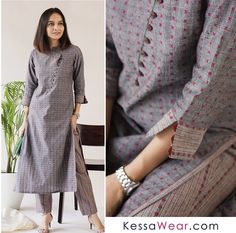 Collar Kurti Design, Cotton Suit Designs, Kurti Sleeves Design, New Kurti Designs, Kurta Patterns, Girls Dress Sewing Patterns, Simple Kurta Designs, Kurti Patterns, Designer Kurti Patterns