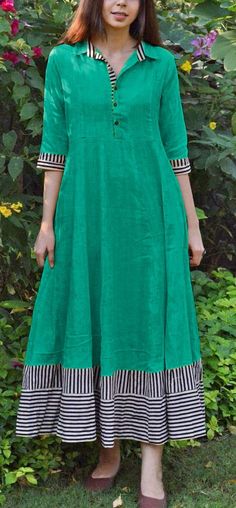 Pach Work Kurti, Western Frocks, Latest Gowns, Ladies Kurti, Party Wear Kurti, Kurta Patterns, Casual Frocks