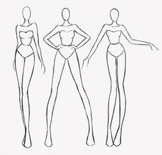 three female mannequins are shown in black and white, each with their own body shape