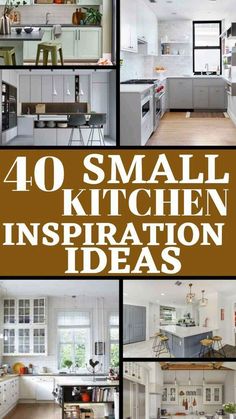 small kitchen design ideas that are easy to do in your home or apartment, including cabinets and countertops