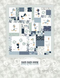 the duck goose quilt pattern is shown