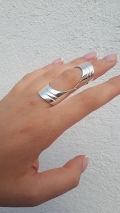 Armor rings Shield ring Double ring Joint ring Knuckle ring Statement ring Full finger ring Armenian silver Ring Large Ring Unique Ring NOTE. Please choose your exact size , as the band is wide we make it a bit larger More armor rings check out here https://www.etsy.com/listing/823916704/armor-full-finger-ring-shield-ring?ga_search_query=full%2Bfinger&ref=shop_items_search_1&pro=1&frs=1 https://www.etsy.com/listing/779039553/full-finger-ring-double-ring-shield-ring?ref=shop_home_acti Modern Metal Toe Ring, Minimalist Metal Toe Ring, Modern Silver Toe Ring, Nickel Free Silver Open Band Ring, Silver Nickel-free Open Band Ring, Nickel-free Open Ring For Promise, Nickel Free Open Ring For Promise, Nickel Free Open Promise Ring, Silver Open Midi Rings