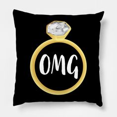 OMG Engaged Engagement Ring Princess Love Wedding Marriage Wife Engagement Party Engagement Gifts Engaged Couples Engagement Bride to Be Bride to Be Gift Wedding Bride to Be Bachelorette Party Bachelorette Party -- Choose from our vast selection of throw pillows to match with your desired size to make the perfect custom pillow. Pick your favorite: Movies, TV Shows, Art, and so much more! Available in extra small, small, medium, large. For beds, couches/sofas, love seats, and chairs. Perfect for Just Got Engaged Now What, Engagement Ring Mug, I’m Engaged Now What, Bride To Be Bachelorette, Engaged Meme, Princess Love, Princess Pillow, Engagement Ring Princess, Engagement Ring Dish