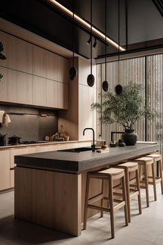 44 Japandi Kitchen Concepts to Explore with Redefined Aesthetic Excellence Japandi Kitchen Design, Interior Board, House Moodboard, Montana House, Japandi Kitchen, Modern Minimalist Kitchen, Casa Interior, Kitchen 2024