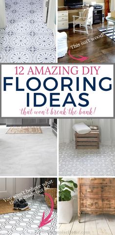 there are pictures of flooring ideas that you'll break the bank