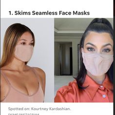 Nwt Skims Face Mask. Soft, Comfortable, Seamless Face Mask. Sold Out Online. Color Sienna. Sienna Color, New Color, Face Mask, Mask, Women Shopping, Color