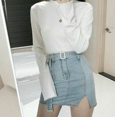 Mode Ulzzang, Korean Fashion Ideas, Rok Mini, Mia 3, Korean Fashion Trends, Ulzzang Fashion, Pinterest Fashion, Korea Fashion