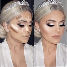 Contour And Highlight Makeup, Make Up Diy, Tutorial Eyeliner, Wedding Hairstyles And Makeup, Contour And Highlight, Alat Makeup, Contour Makeup Tutorial, Wedding Makeup Tips