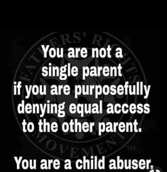 a black and white photo with the words, you are not a single parent if you are