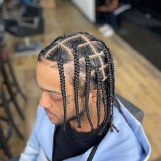 Boy Box Braids, Man Braid, Box Braids Men, Braids For Men, Braid Styles For Men, Boy Braids Hairstyles, Cornrow Hairstyles For Men, Braids For Boys