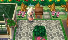 an animal crossing game is shown in this image