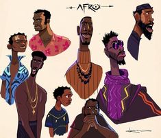 Cartoon Style Drawing, Black Cartoon Characters, Character Design Sketches, Black Artwork, Black Cartoon, Black Art Pictures, Character Design Animation, Afro Art, Cartoon Character Design