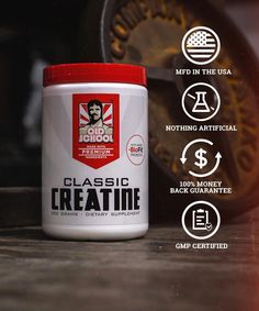 Creatine reliably increases muscle size, strength and stamina. Classic Creatine contains creatine monohydrate, the most scientifically proven form available. What’s more, each serving contains BioFit™ probiotic - which helps gut flora and aids quicker ingredient absorption. Creatine Supplement, Best Creatine, Health Products Design, Old Bodybuilder, Natural Health Supplements, Workout Protein, Gut Flora, Chest Congestion, Bodybuilding Diet