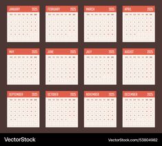 a calendar for the year 2012 and 2013 on a brown background with red stripes eps file available