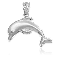 PRICES MAY VARY. sea life fine jewelry animals dolphin jumping pendant charm necklace finely crafted with solid 925 sterling silver in perfect polished finish TOP QUALITY, AMERICAN MADE – Claddagh Gold is a family-run small business with experience in jewelry going back decades. Today, our workshop is located right in the heart of Los Angeles, California; all our pieces are made in the USA by our close-knit team of resident goldsmiths. PERFECTLY GIFTABLE - This unique jewelry is our exclusive de Dolphin Necklace Pendants, Jumping Dolphin, Dolphin Gifts, Dolphin Necklace, Animal Pendant, Special Jewelry, Unisex Gifts, Gold Polish, Coin Pendant