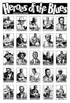 a poster with many different images of men