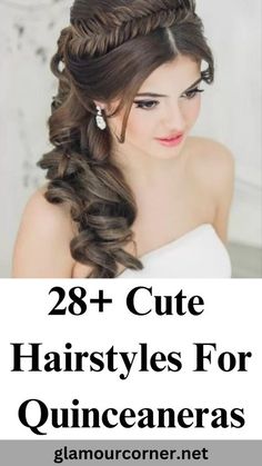 Puff Ponytail, Sombre Hair, Elegant Updos, Thick Wavy Hair, Romantic Curls, Quinceanera Hairstyles, Hilarious Photos, Long Hair Updo, Braids With Curls