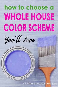 How To Create A Whole House Color Scheme (Even If You Love Color) Whole House Color Scheme, Blue Living Room Sets, Interior Makeover, Bright Interior, Purple Bedrooms, Choosing Paint, Makeover Tips, Interior Decorating Tips, House Color Palettes