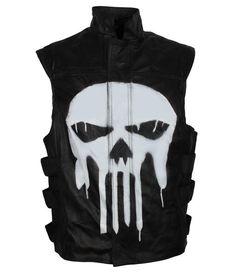 Black Punisher Skull leather vest made with 100% real genuine leather. Thomas Jane Punisher vest for men is best suited for cosplay enthusiasts. Frank Castle a fictional character known as The Punisher is played by Ray Stevenson in the movie inspired by American comic books published by Marvel Comics. Shop Punisher leather costume at Alex Gear The Punisher Jon Bernthal, Punisher Jon Bernthal, Jon Bernthal Punisher, Leather Biker Vest, Frank Castle, Black Leather Vest