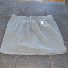 Nwt Sweat Pant Material Casual Skort For Loungewear With Elastic Waistband, Casual Skort With Elastic Waistband For Loungewear, Casual Solid Color Skirt For Loungewear, Sweat Skirt Outfits, Sweatpants Skirt, Mint Skirt, Chevron Skirt, Bodycon Pencil Skirt, Flowy Maxi Skirts