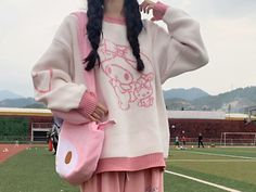 Find ideas๏ฟฝand inspiration for BRAND NEW SANRIO CINNAMOROLL MY MELODY KNIT JUMPER WOMENS CLOTHING GIFT, Top Womens Sweaters My Melody Sweater, Cool Jumpers, Sanrio Clothes, Sanrio Clothing, Sanrio Cinnamoroll, Womens Sweaters, Women's Sweaters, Cute Shorts, My Melody