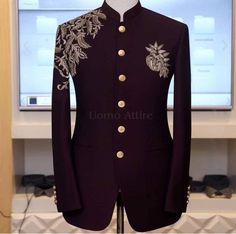 Desginer tr fabric 2 pices suit for men Indian Wedding Suits Men, Prince Suit, Suit For Men Wedding, Sherwani For Men Wedding, Prince Coat, Stylish Men Wear, Groom Dress Men, Indian Groom Wear, Wedding Dresses Men Indian