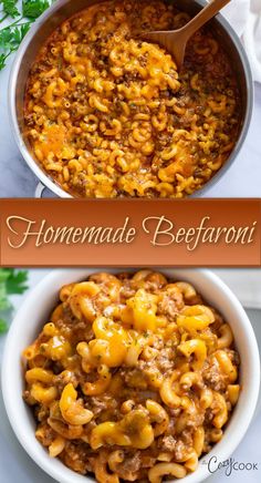 beefaroni with elbow pasta and ground beef Ground Beef And Macaroni, Homemade Beefaroni, Beefaroni Recipe, Ground Beef Recipe, Sausage Spaghetti, Beef Casserole Recipes, Easy Dinner Recipe, Ground Beef Casserole